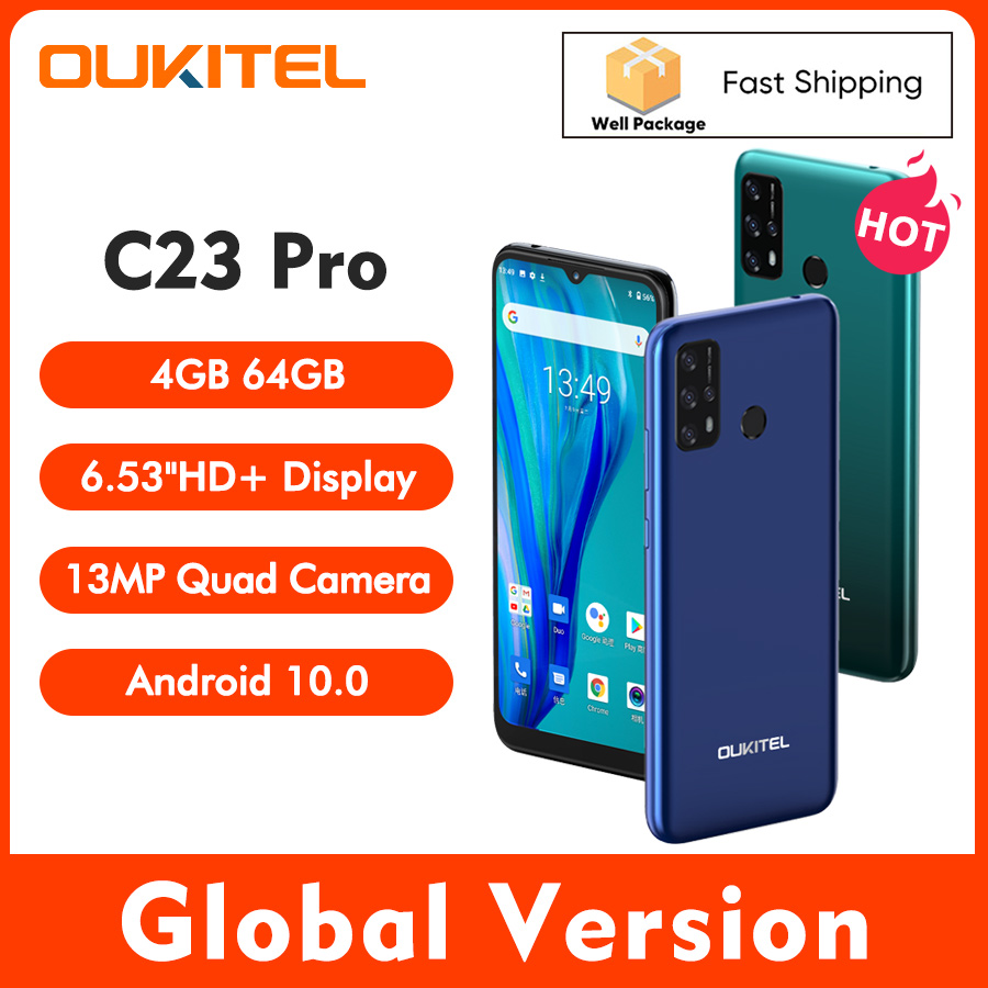 OUKITEL C23 Pro 6.53 &4gb 64GB 720*1600 13MP MT6762V..